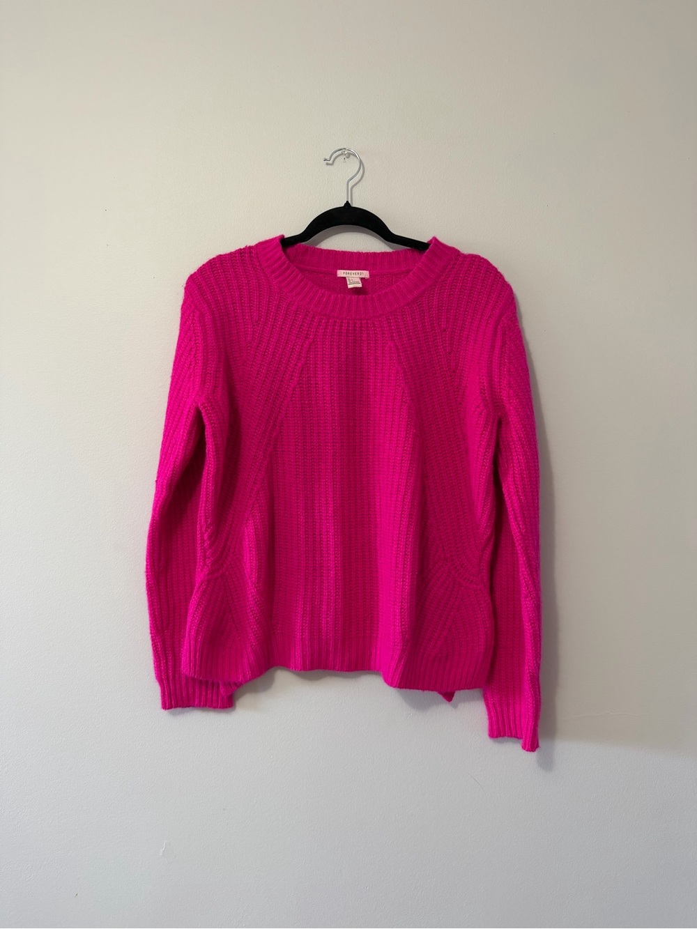 Forever21 Pink Crew Neck Sweater